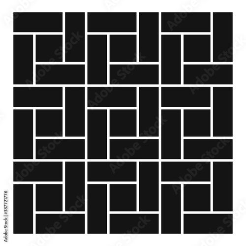Paving deck icon, simple style