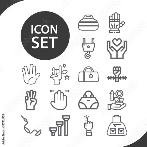 Simple set of digital arteries related lineal icons.