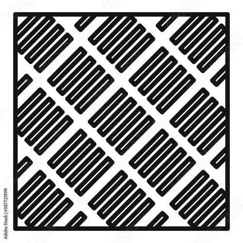 Paving repair icon, outline style