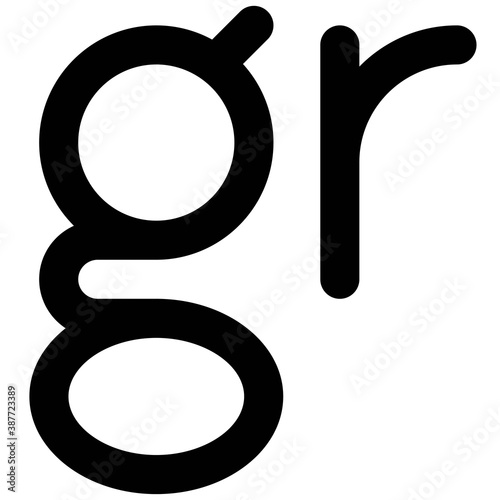Groschen sign, centesimal division of the złoty