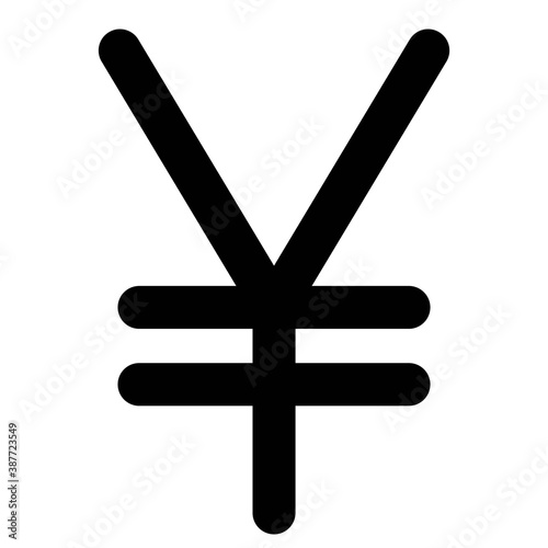 Yen and yuan sign, currency sign used for the Japanese yen and the Chinese yuan