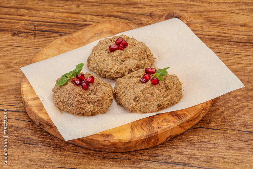 Georgian cuisine - pkhali from beans Georgian cuisine - pkhali from beans