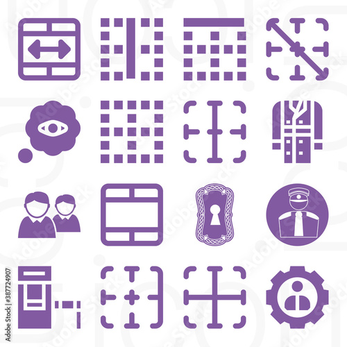 16 pack of verge  filled web icons set