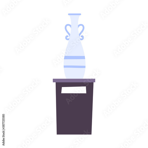 Ancient Vase Museum Composition