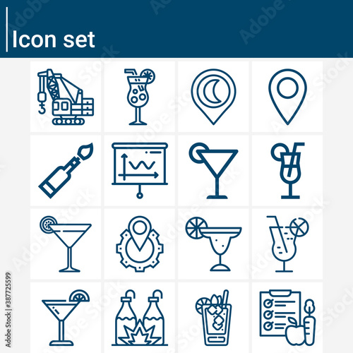 Simple set of casualties related lineal icons.