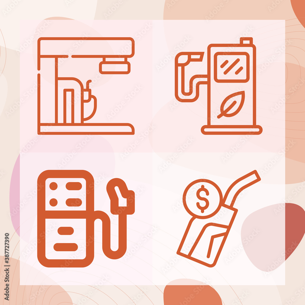 Simple set of heart valve related lineal icons Simple set of heart valve related lineal icons