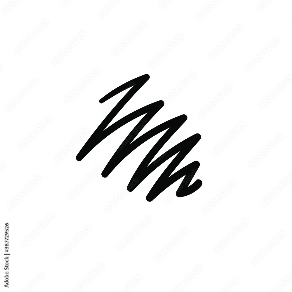Obraz premium Hand drawn scribble. Simple vector icon