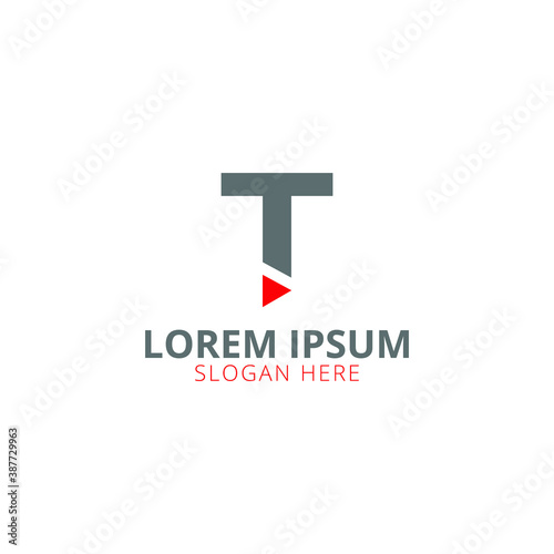 Creative, Modern and Unique T Letter Logo Design Vector Template