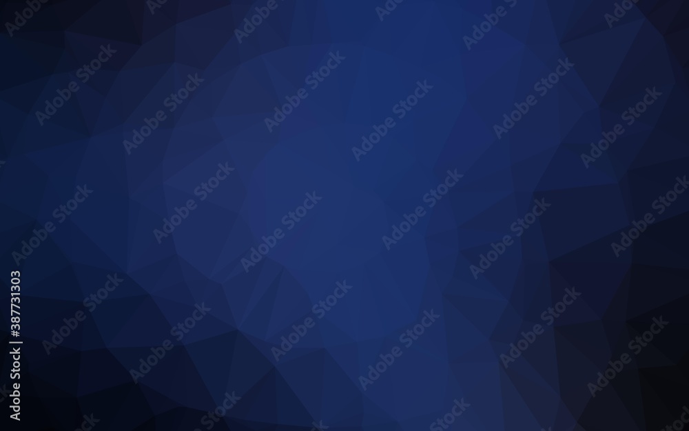 Dark BLUE vector polygon abstract backdrop. Dark BLUE vector polygon abstract backdrop.