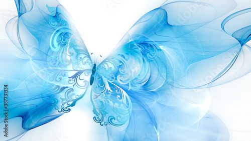 Blue air butterfly