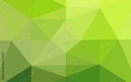 Light Green vector abstract polygonal texture.