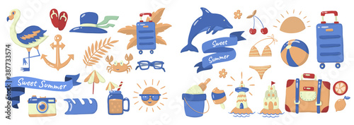 Summer label Vector Logo for banner