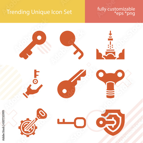 Simple set of reconcile related filled icons.