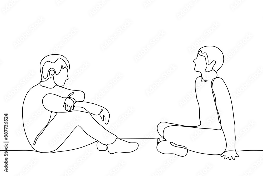 Back Two People Talking To Each Other And Reflecting - Exercise Transparent  PNG - 1024x768 - Free Download on NicePNG