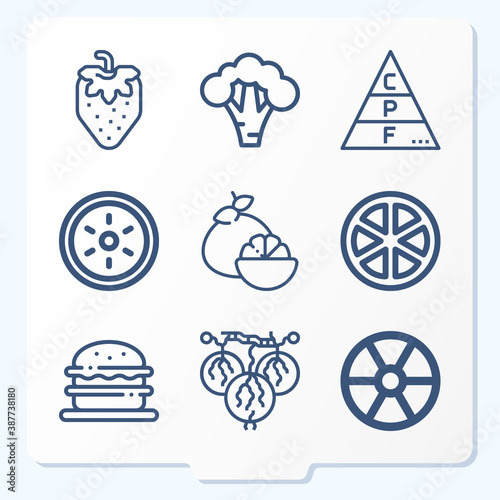 Simple set of 9 icons related to legislative assembly © Nana
