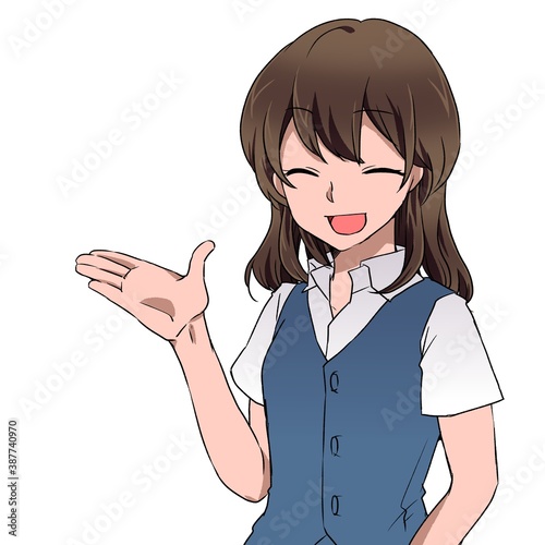 笑顔の女性