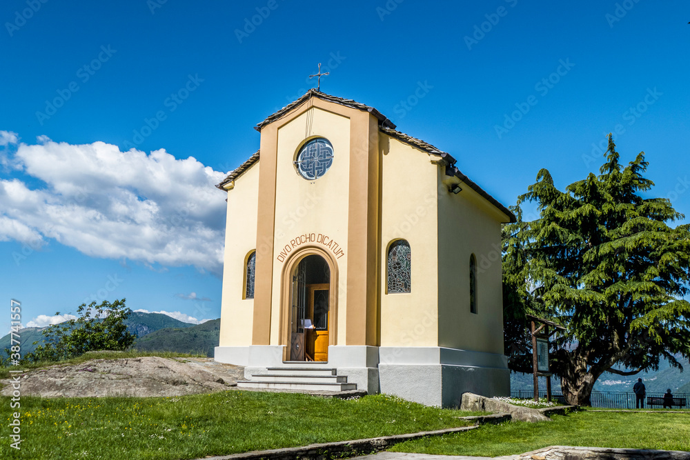 beautiful church in Campagnano, over the Lake Maggiore