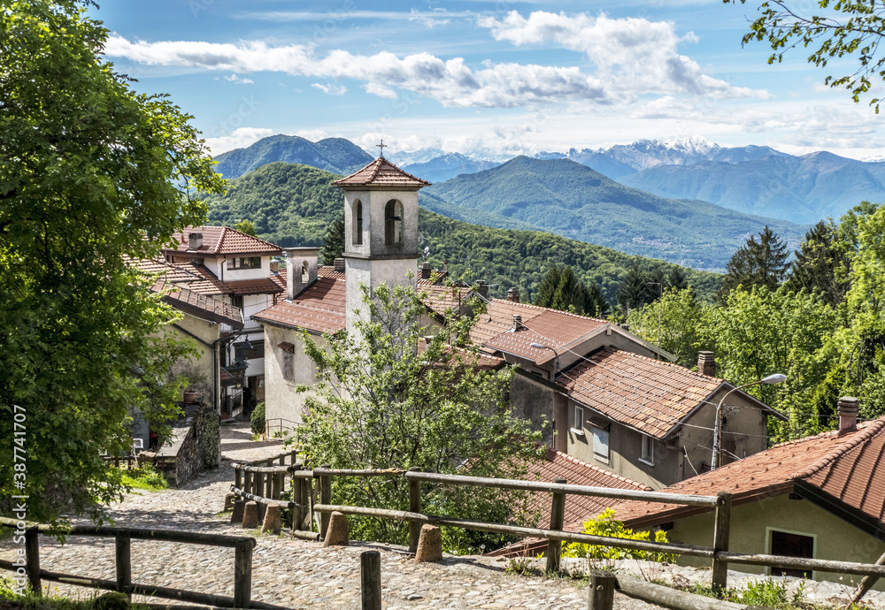 landscape of Boarezzo, little town in Lombardy landscape of Boarezzo, little town in Lombardy