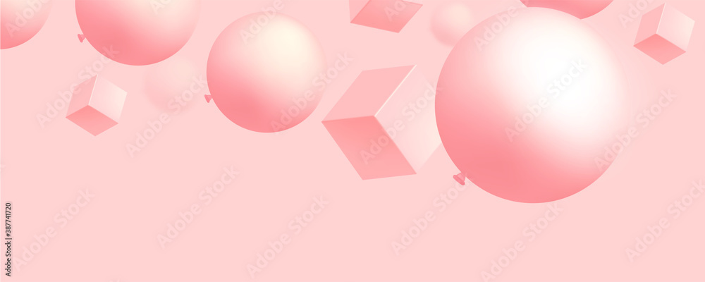 Pink banner template, web abstract layout. Festive modern sale b Pink banner template, web abstract layout. Festive modern sale b