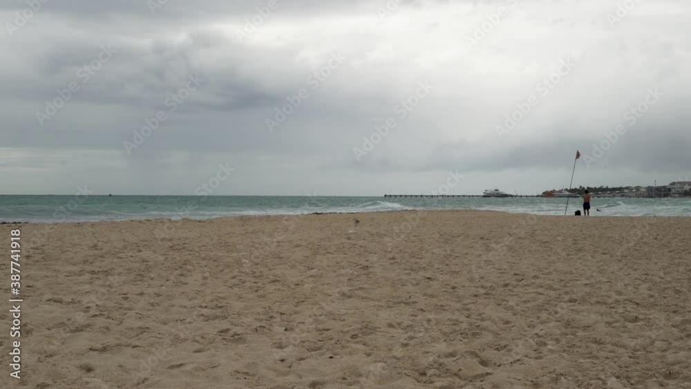Beach at Playa del Carmen, Mexico. 4K. 25p Beach at Playa del Carmen, Mexico. 4K. 25p