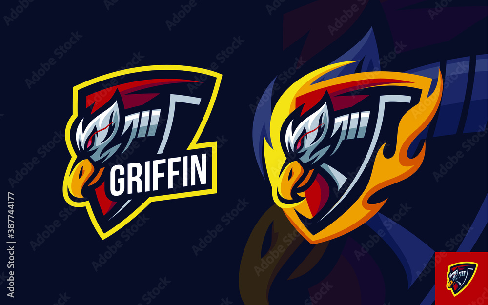 griffin mascot illustration