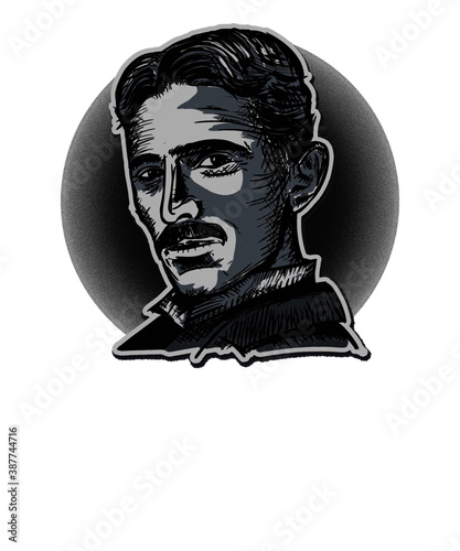 Portrait of Nikola Tesla