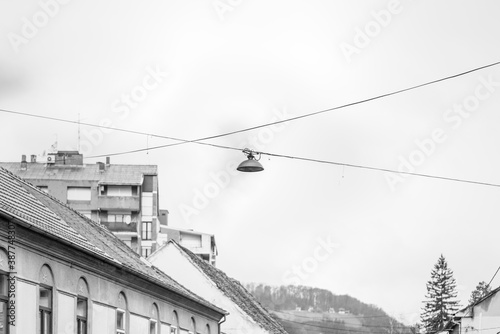 ski lift in the mountains