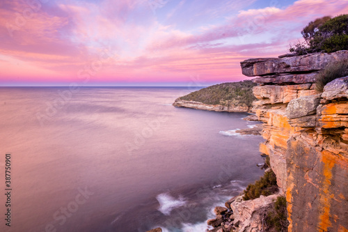 Amazing Sunset Scape along the Coastline in Manly