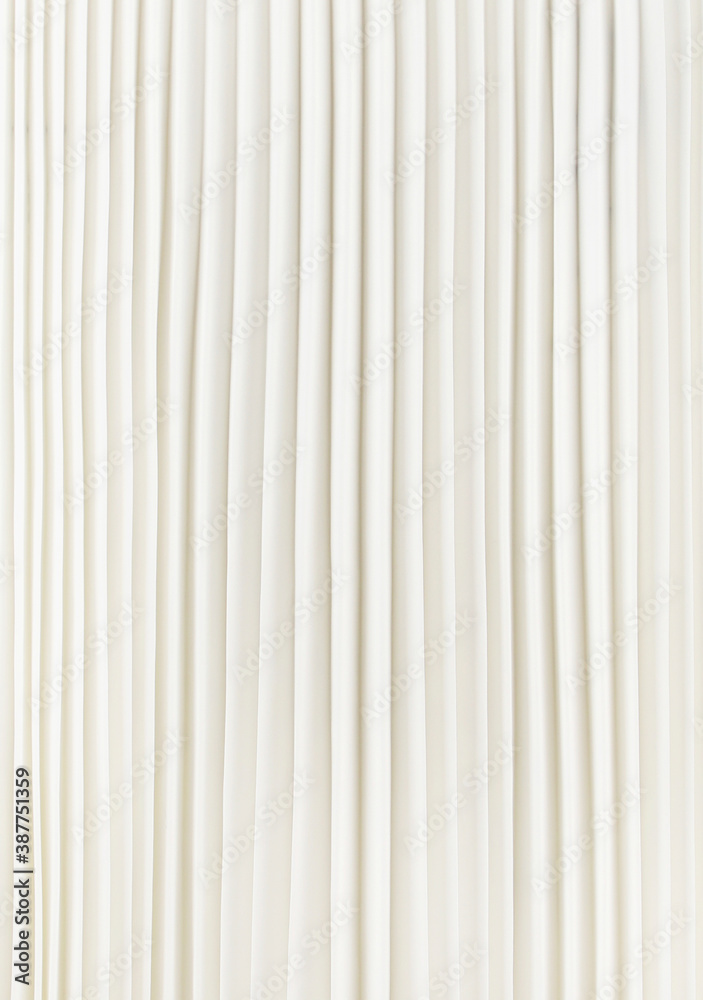 Part of white skirt with stripes close up Part of white skirt with stripes close up