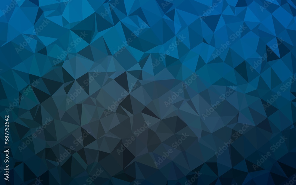 Dark BLUE vector polygon abstract backdrop. Dark BLUE vector polygon abstract backdrop.