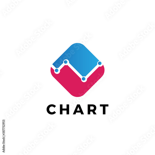 Analytics logo - data business technology finance information graph chart statistics report marketing growth diagram vector office corporate infographic statistic analytic