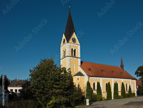 Church in Cerna v Posumavi,Cesky Krumlov District,South Bohemian Region,Czech republic,Europe 