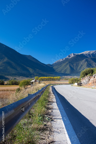 View of Lake Stimfalia in Peloponnese, Greece