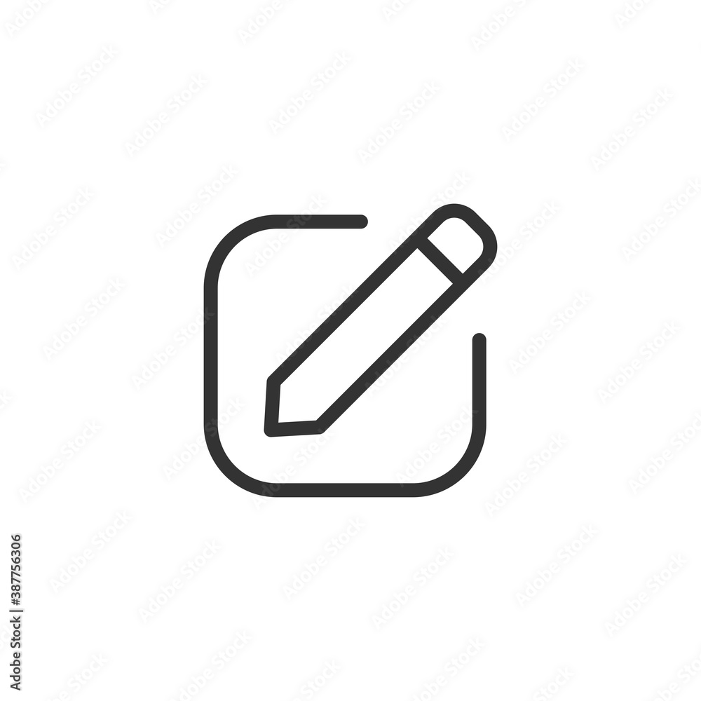 Create icon isolated on white background. Edit symbol modern, simple, vector, icon for website design, mobile app, ui. Vector Illustration Create icon isolated on white background. Edit symbol modern, simple, vector, icon for website design, mobile app, ui. Vector Illustration