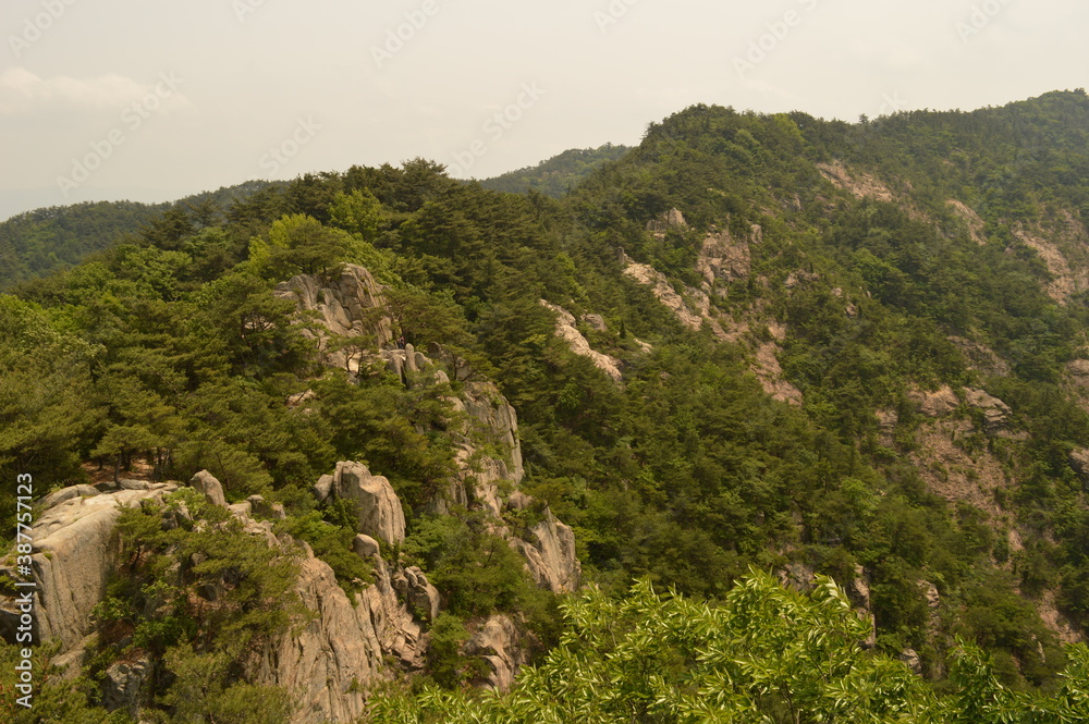 Hiking in the beautiful Seoraksan Mountains and outside of Sokchos temples, South Korea