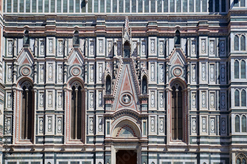 Santa Maria Del Fiore cathedral facade details