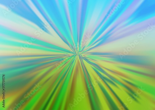 Light Blue, Green vector blurred shine abstract template.
