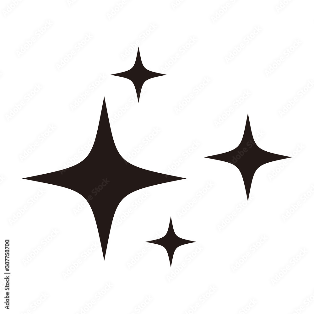 Obraz premium Shine icon, Clean star icon