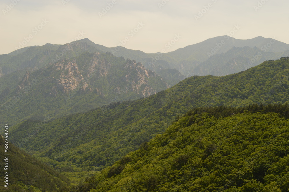 Hiking in the beautiful Seoraksan Mountains and outside of Sokchos temples, South Korea