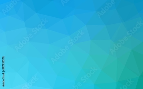 Light Blue, Green vector low poly cover.