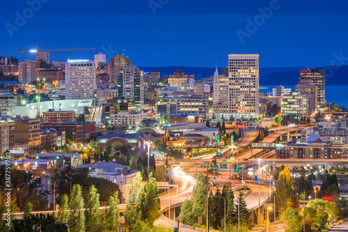 Tacoma  Washington  USA Skyline