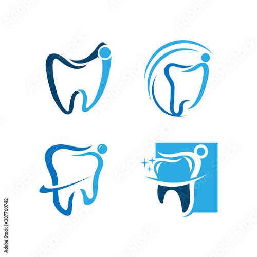 vector collection of healthy teeth, dental symbols, logo and icons