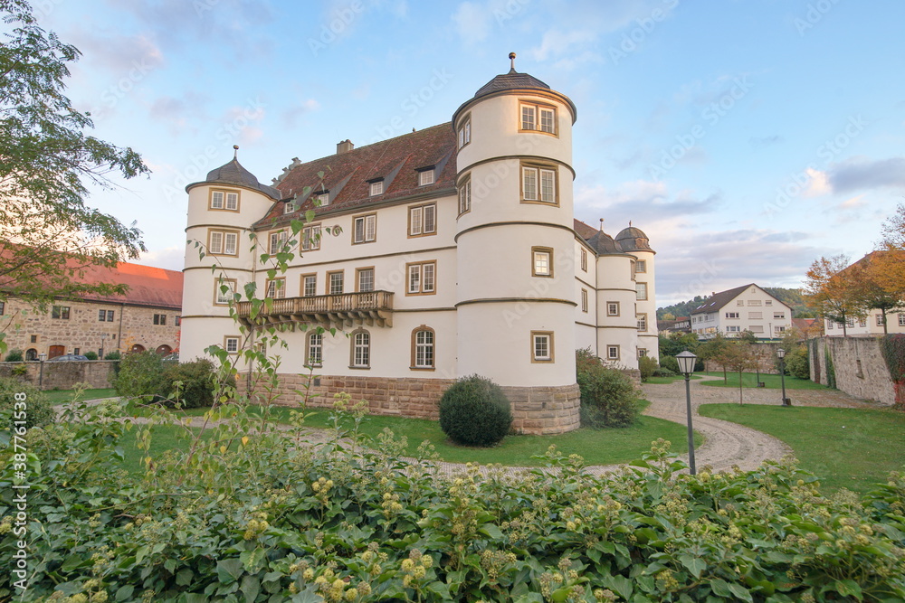 Schloss Pfedelsbach in der ehemaligen Grafschaft Hohenlohe