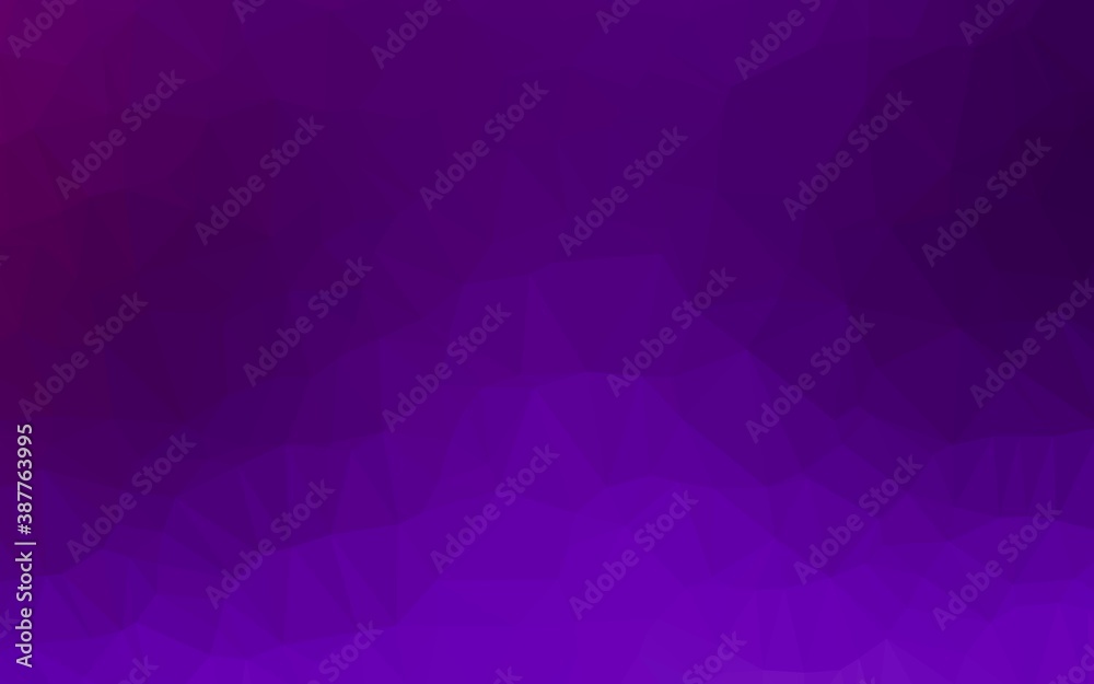 Dark Purple vector triangle mosaic cover. Dark Purple vector triangle mosaic cover.