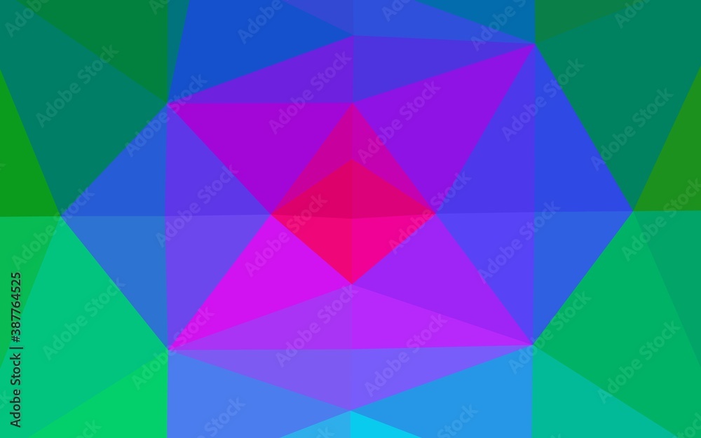 Obraz premium Light Multicolor, Rainbow vector low poly texture.