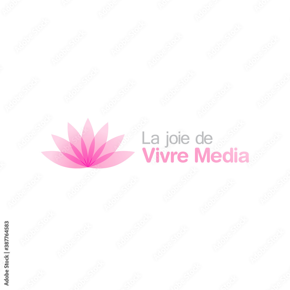 Water lily Lotus logo flower logo - beauty spa flower symbol wellness health meditation beauty luxury natural fitness yoga lifestyle treatment petals salon organic calming cosmetics