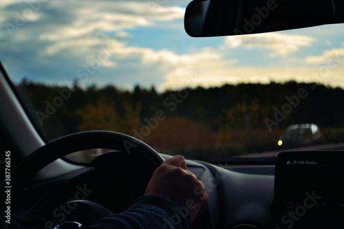 Driving the car while watching the horizon.Photo shot by Edwnart Edited by Edwnart