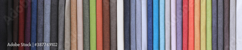 Foto background and texture palette of upholstery fabrics