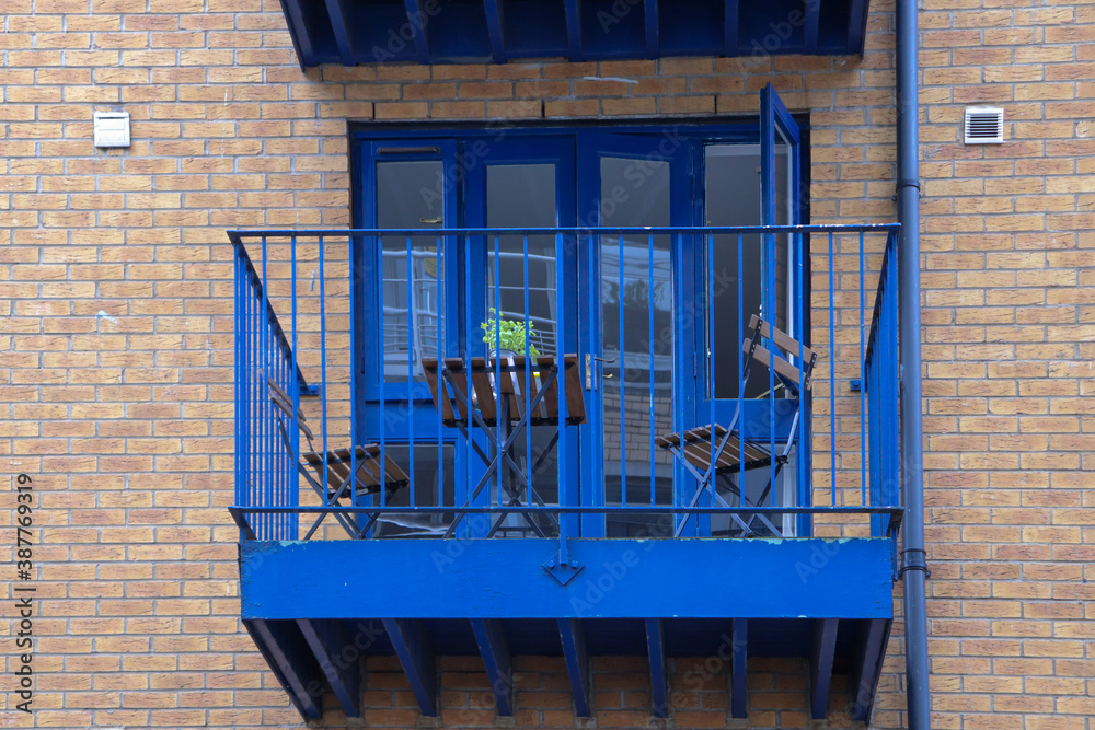 blue balcony 
