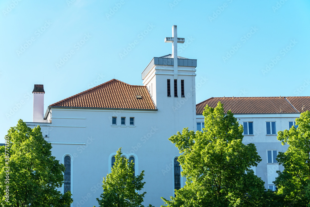 Fototapeta premium Kapelle des St. Marien-Hospitals in Hamm, Nordthein-Westfalen